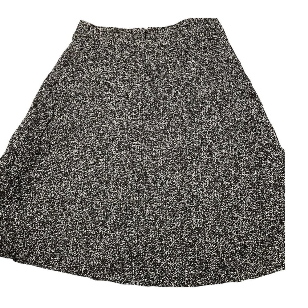 NWT Limited Woman’s Sz 2 A Line Skirt Knee Length Black White Wrap $79